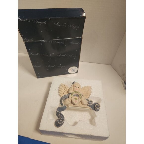 Sarah's Angels Left Corner Sitter Angel Book Shelf Holder NIB - Picture 1 of 4
